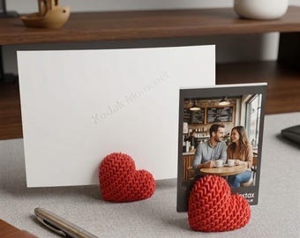 Portafotos con forma de corazón / Soporte para tarjetas de mesa / Minimalista contemporáneo / Decoración de escritorio