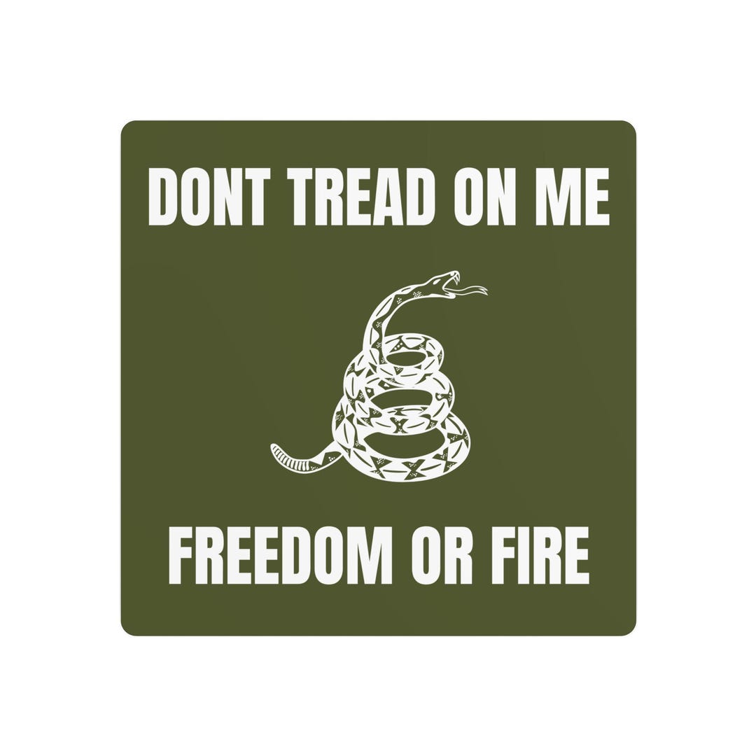 Dont Tread on Me - Metal Art Sign - by Holy Land Supply Co. - Etsy