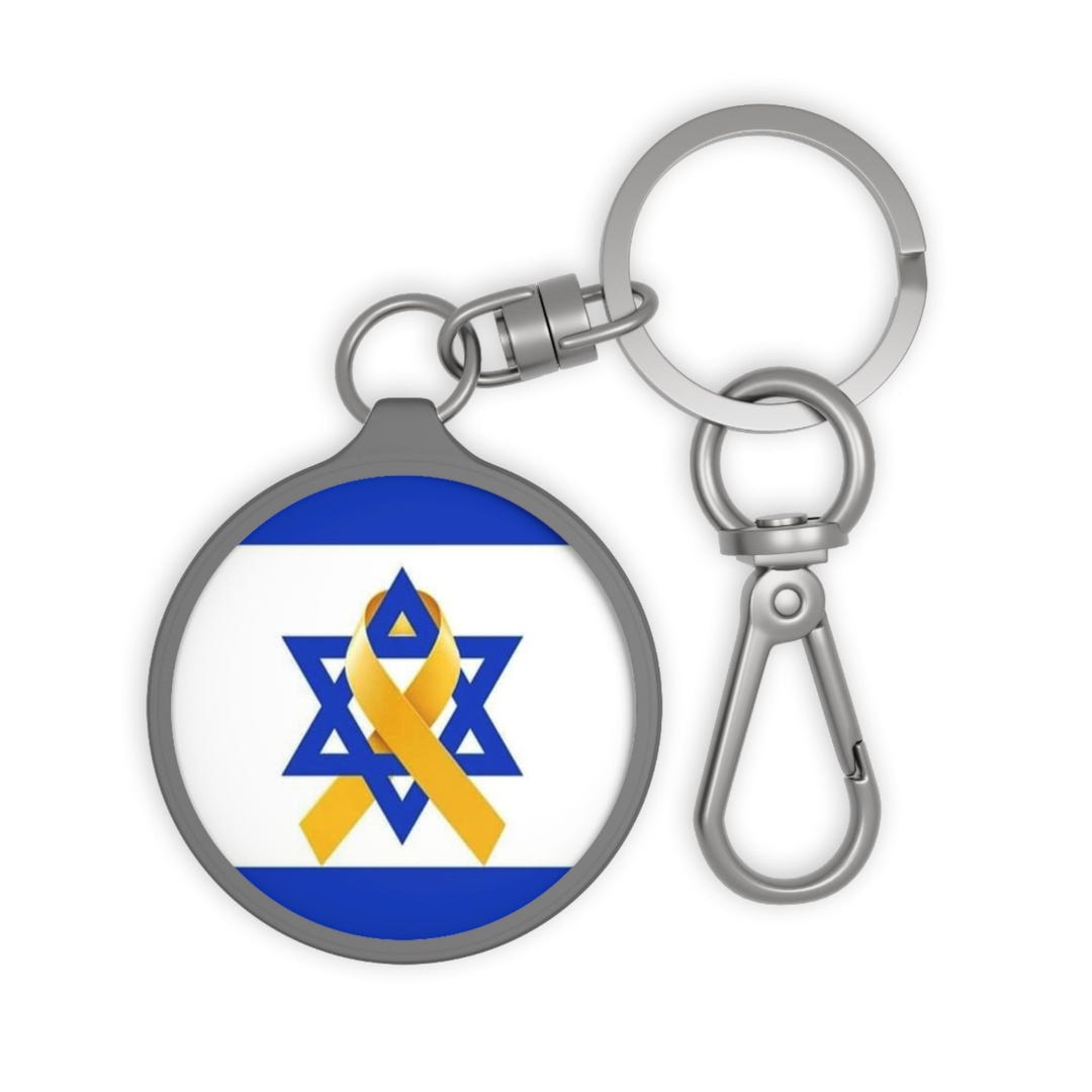 Israeli Hostages Flag Key Chain, Gift Keychain Present, Keyring Tag ...