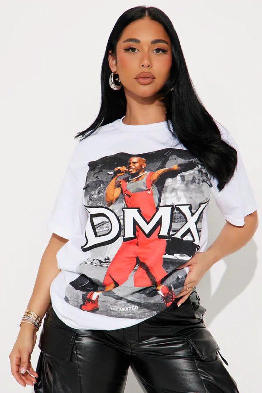 Retro Rapper Graphic T-shirt, White Oversized Streetwear Tee, 90s Hip ...