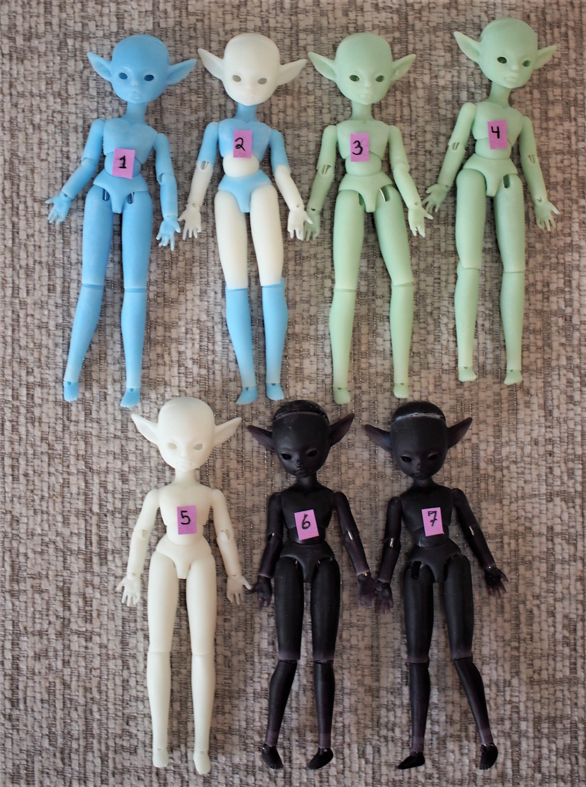BJD Blank Assembled Resin 3D Printed DIY Doll Etsy