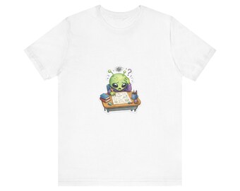 Maglietta con tema compiti di fisica aliena, maglietta da studente spaziale nerd, regalo per insegnante di scienze