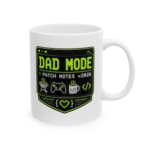 Coding Dad Grill Patch Mug | Programmer Father Coffee Cup, BBQ Gift