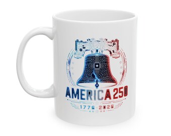 America 250 Circuit Mug | Patriotic Tech Coffee Cup, July 4 Gift