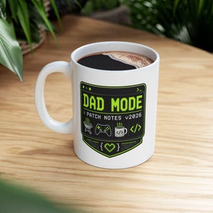 Coding Dad Grill Patch Mug | Programmer Father Coffee Cup, BBQ Gift