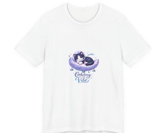 Orbiting My Own Vibe Cosmic Cute Moon Unisex Graphic Tee