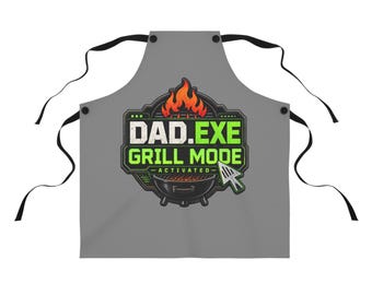 Grembiule da grill Dad.EXE / Papà chef del barbecue, grembiule da grigliata