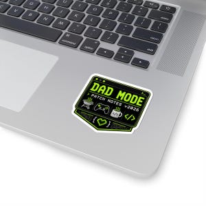 Coding Dad Dad Mode Grill Patch Stickers | Programmer Father Laptop Decal