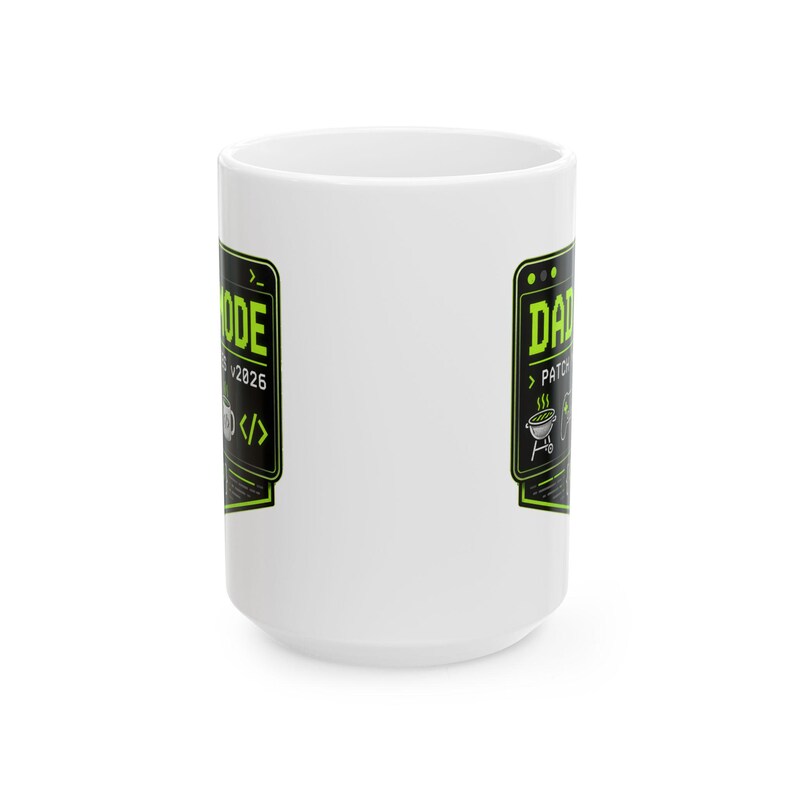 Coding Dad Grill Patch Mug | Programmer Father Coffee Cup, BBQ Gift image 2