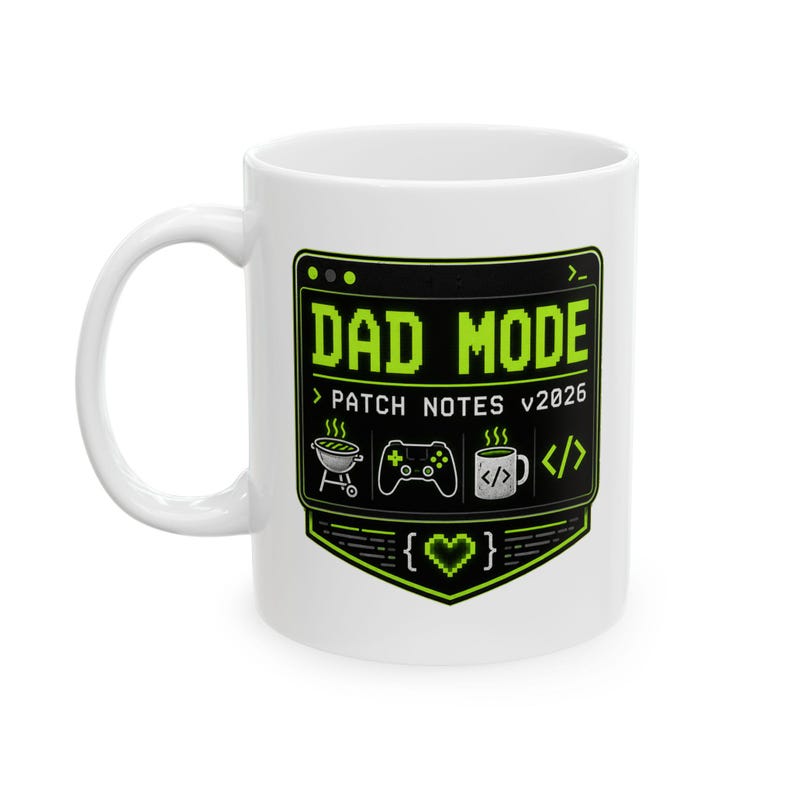 Coding Dad Grill Patch Mug | Programmer Father Coffee Cup, BBQ Gift image 3