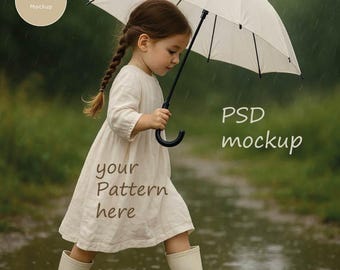 Mockup, PSD with Smart Object, Fabric Mockup, Kids Clothing Mockup, Boots Mockup, Fabric Mockup, Pattern Mockup, for Social Media & Web