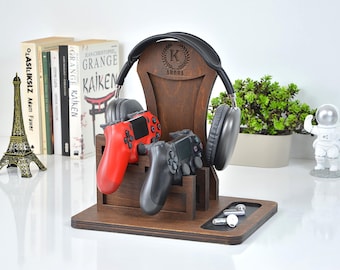 Controller & Headphone Stand: Graduation Gifts For Him, Gamer Boyfriend Gift, Game Room Decor