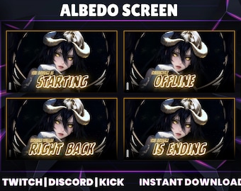 Pantallas de transmisión de Dark Angel: paquete de superposiciones animadas para Twitch (descarga digital)