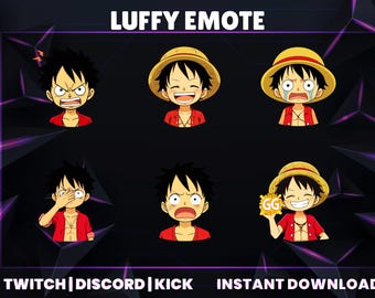 Piratenjunge Chibi Emotes: Anime Streamer Emoji Set (Instant Download)