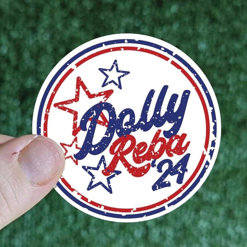 Sticker: Dolly Reba 24 Presidential Stickers, Dolly Reba for President 2024 Decal image 1