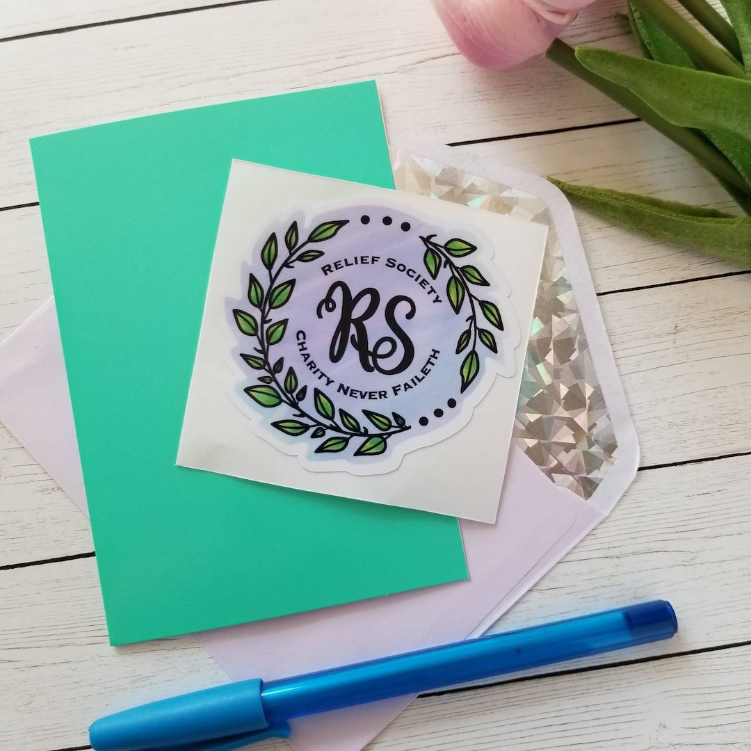 STICKER: Relief Society Vinyl Sticker, Charity Never Faileth, Relief ...