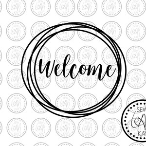 Welkom SVG, Welkom Baby Cut File, Boerderij Front Porch Decor, Modern Country Chic, Welkom Cricut Cut File