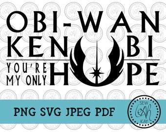 Obi Wan Svg - Etsy