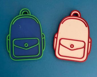 Llavero de mochila infantil con contacto de emergencia: llavero de seguridad con etiqueta NFC