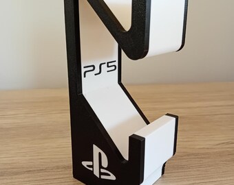 Soporte para dos mandos de PS5 (impreso en 3D)