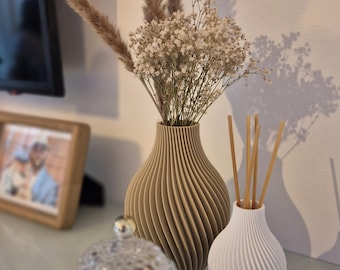 Juego de 2 jarrones – Diseño moderno impreso en 3D