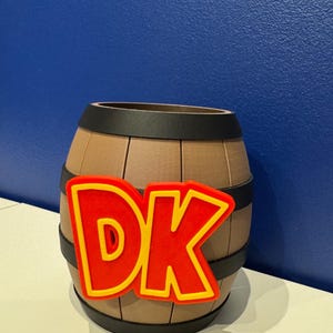 Donkey Kong Barrel Pencil Holder – 3D Printed Desk Accessory