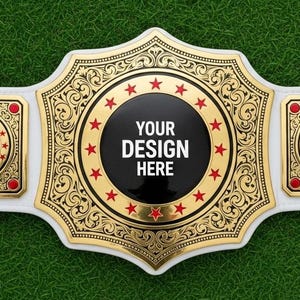 Custom Championship Belt: Personalized Wrestling, Sports Award