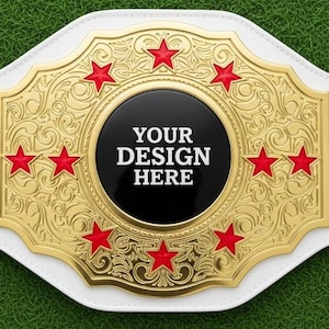Custom Championship Belt: Personalized Wrestling, Sports Award