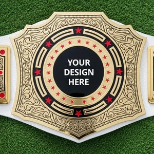 Custom Championship Belt: Personalized Sports Trophy Award