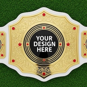 Custom Championship Belt: Personalized Trophy for Sports, Events, Fantasy Leagues