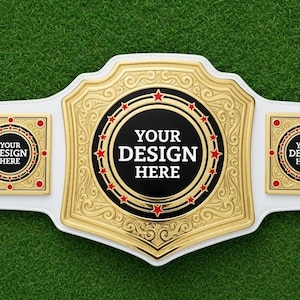Custom Star Championship Belt – Personalized Wrestling Title Belt for Events, Competitions, Fantasy Leagues, Parties