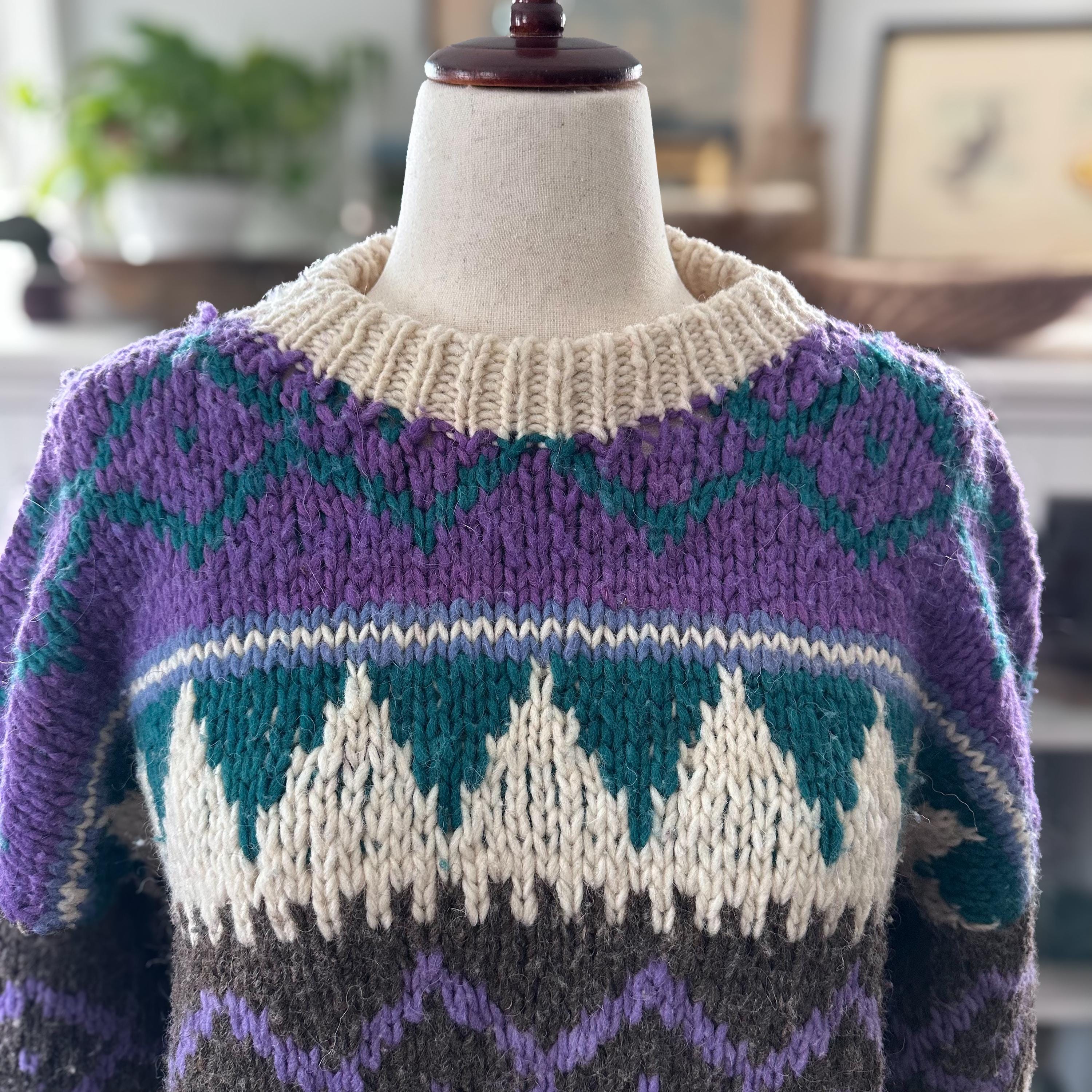 トップス 80s Ecuador knit 80s Ecuador Sweater - Etsy