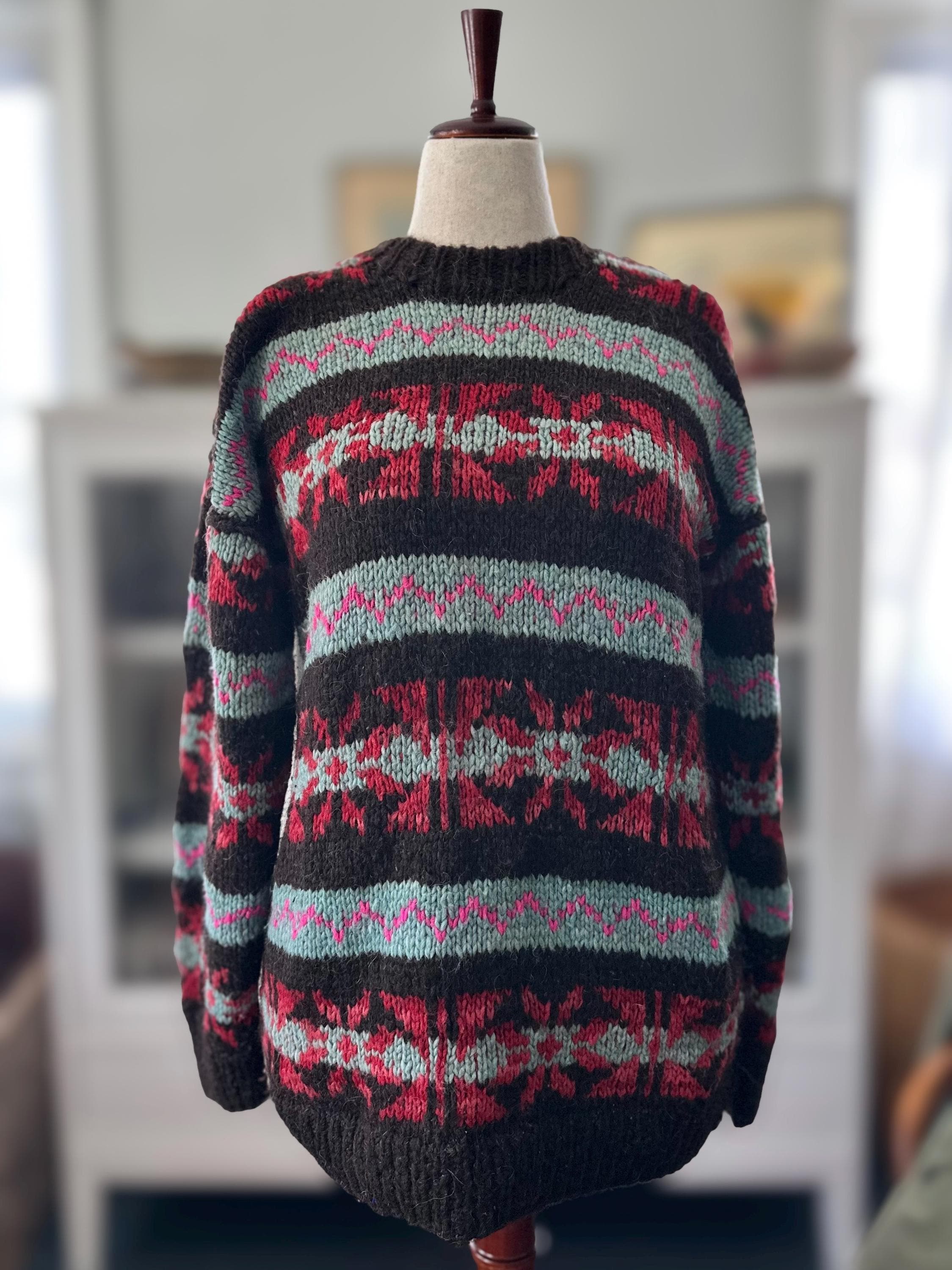 トップス 80s Ecuador knit 80s Ecuador Sweater - Etsy