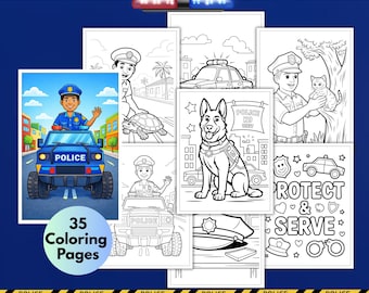 Law Enforcement Coloring Book | Police & First Responders Coloring Pages for All Ages