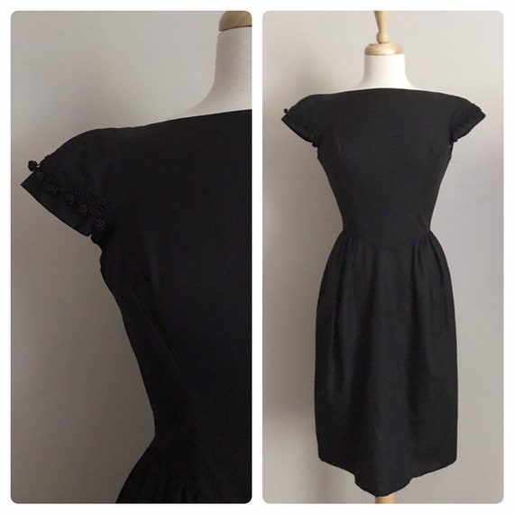 all black cocktail dress