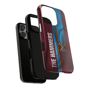 Phone Case - West Ham Football Club Design, Soccer Fan Gift, Team Sports Accessories, Protective iPhone Cover, Unique Sports Merchandise