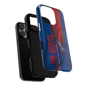 Crystal Palace FC Tough Phone Case, Football Club iPhone Cover, Sports Team Protective Case, Soccer Fan Gift, Slim Fit Hard Shell