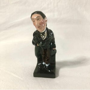Rare Royal Doulton 4” Stiggins Figurine Charles Dickens - Made In England