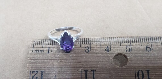 Stunning Amethyst Pear Ring