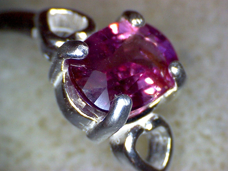 Beautiful Pink Sapphire Heart Ring