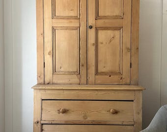 Vintage Pine Housekeeper's Cupboard | 90" (shipping included)