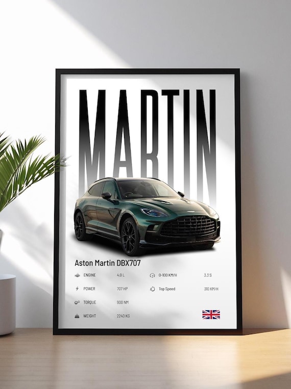 Aston Martin DBX707 Poster | Car Print | Luxury SUV Poster
