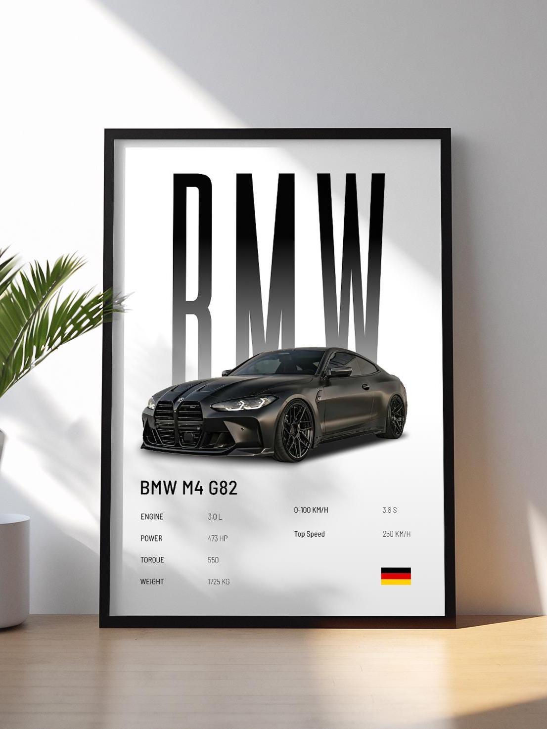 BMW M4 G82 Poster | Car Print | Hyper Car Poster | Super Car Print