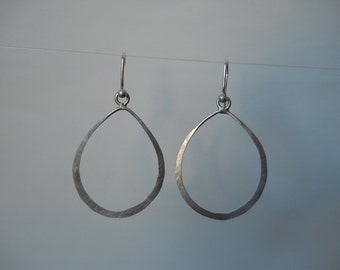 small sterling tear drop earrings