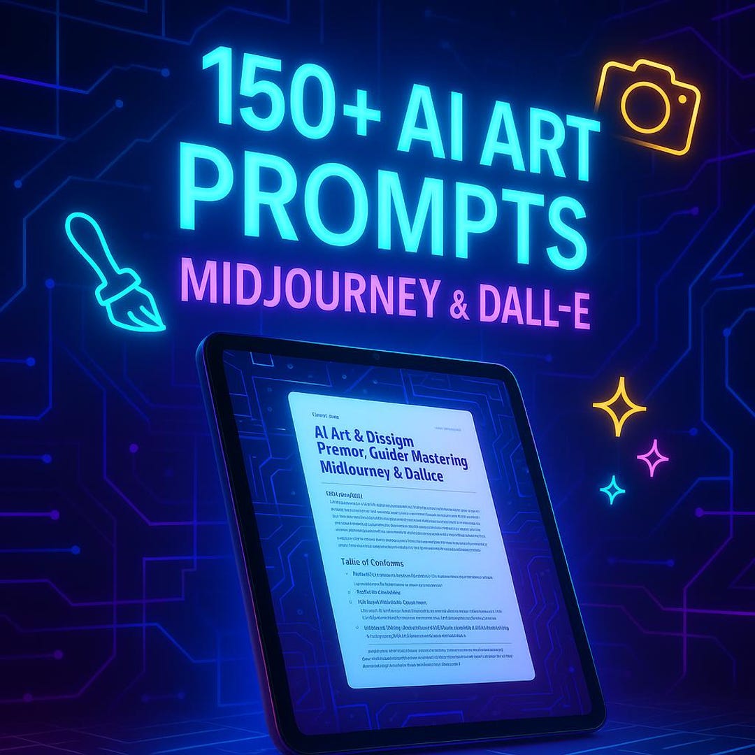 AI Art Prompt Toolkit | Midjourney & DALL·E Prompts for Creators - Etsy