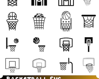 Basket SVG-paket, klippfil Clipart (digital nedladdning)