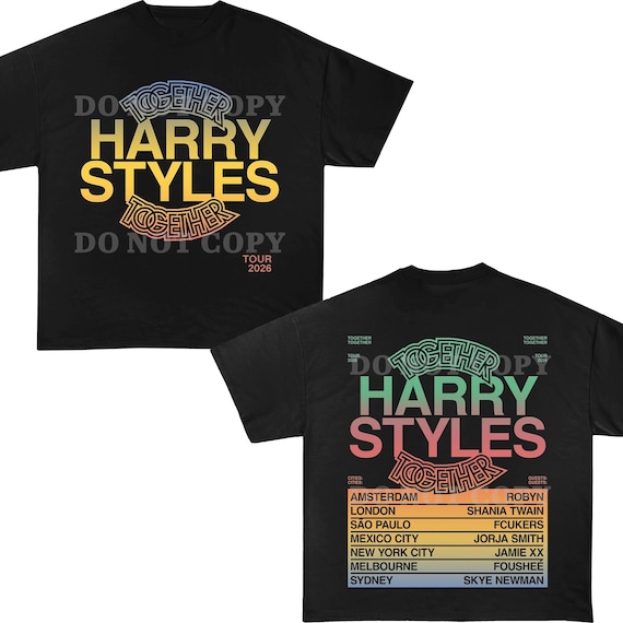 Harry Styles Tour 2026 T-shirt, 2 Sided Concert Tee - Etsy