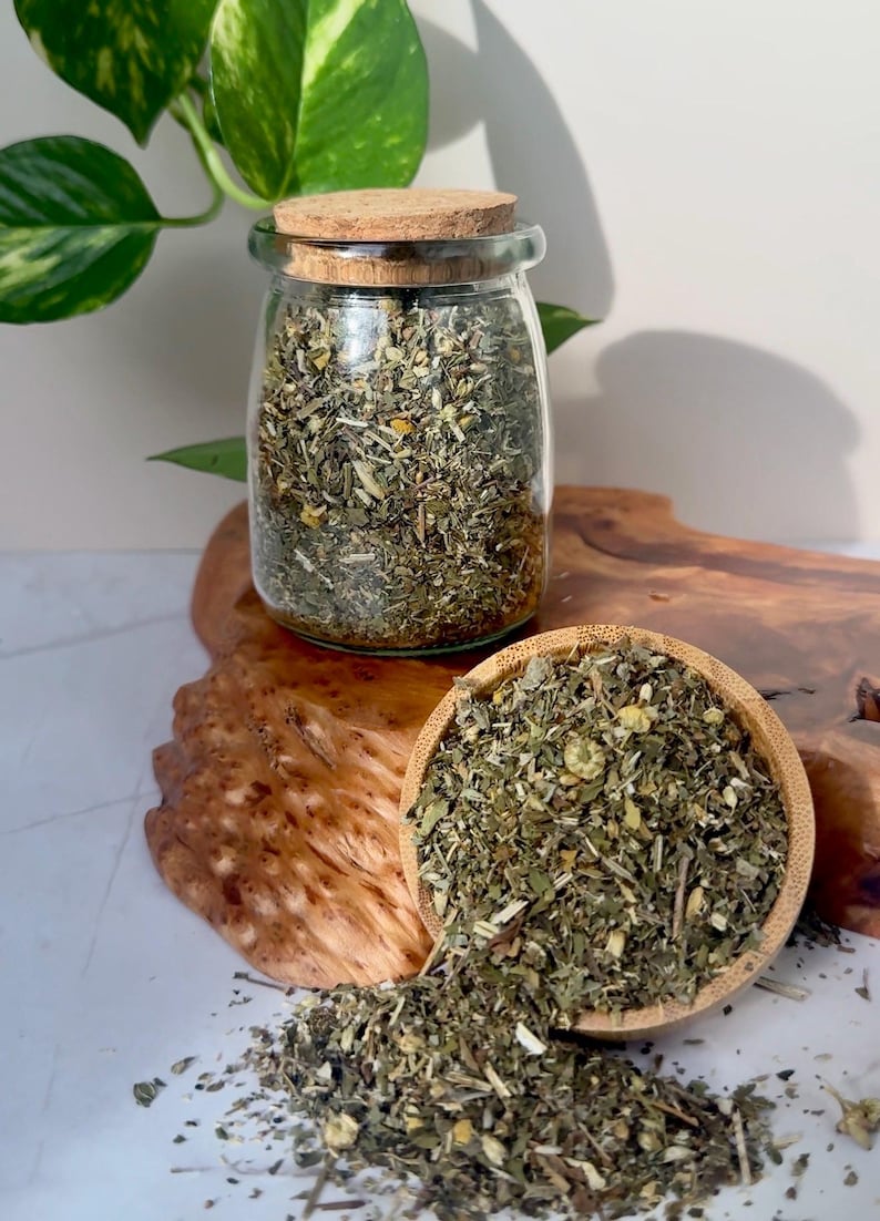 Hormonal Balance Tea | Red Raspberry, Damiana | PMS | PCOS | Seven Roots image 5