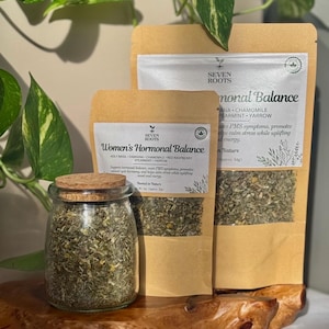 Hormonal Balance Tea | Red Raspberry, Damiana | PMS | PCOS | Seven Roots image 2