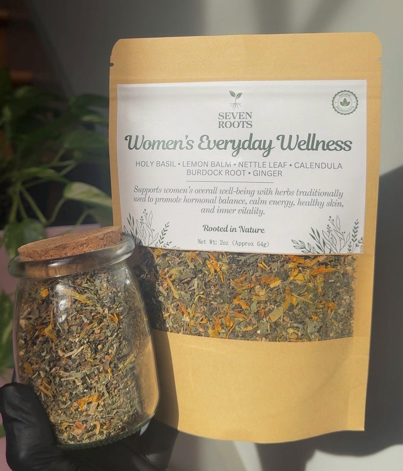 Women's Wellness Herbal Tea Blend | Stress & Hormone Support | Women's Health image 1